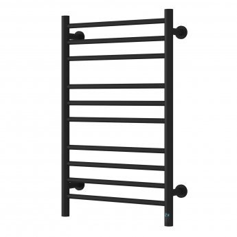 Reina Arnage Dry Electric Heated Towel Rail 800mm H x 500mm W - Matt Black | Product Image