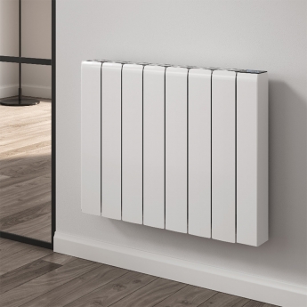Reina Aron Die Cast Horizontal Electric Aluminium White Radiator