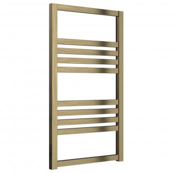 Reina Bolca Designer Heated Towel Rail 870mm H x 485mm W Bronze Satin