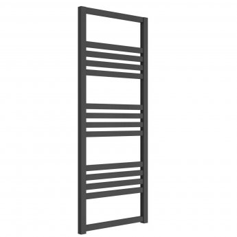 Reina Bolca Designer Heated Towel Rail 1200mm H x 485mm W Anthracite | Product Image