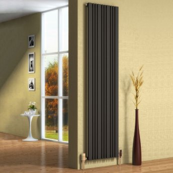 Reina Bonera Designer Vertical Radiator 1800mm H x 456mm W Anthracite