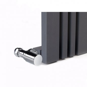 Reina Bonera Designer Horizontal Radiator 550mm H x 588mm W Anthracite