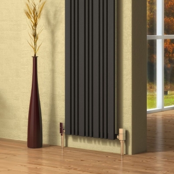 Reina Bonera Designer Vertical Radiator 1800mm H x 456mm W Anthracite