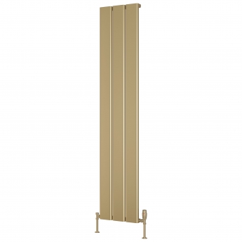 Reina Caldaro Brass Effect Vertical Aluminium Designer Radiator