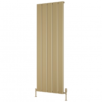 Reina Caldaro Brass Effect Vertical Aluminium Designer Radiator