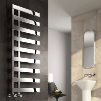 Reina Capelli Heated Towel Rail 1235mm H x 500mm W Polished Stainless Steel