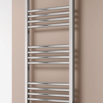 Reina Capo Curved Chrome Electric Towel Rail 1600mm High x 500mm Wide (Standard Element) | Product Image