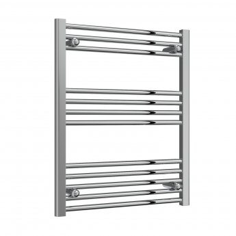Reina Capo Straight Heated Towel Rail 800mm H x 600mm W Chrome