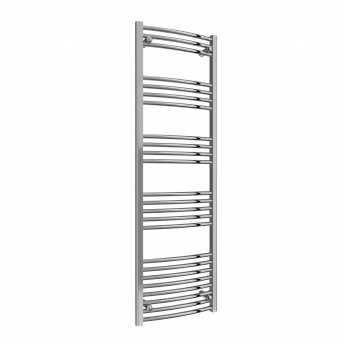 Reina Capo Curved Heated Towel Rail 1800mm H x 500mm W - Chrome | Product Image