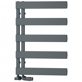 Reina Carpena Flat Panel Heated Towel Rail 710mm H x 500mm W - Anthracite | Product Image