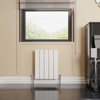 Reina Casina Double Horizontal Aluminium Radiator 600mm H x 470mm W White