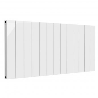 Reina Casina Double Horizontal Aluminium Radiator 600mm H x 1230mm W White