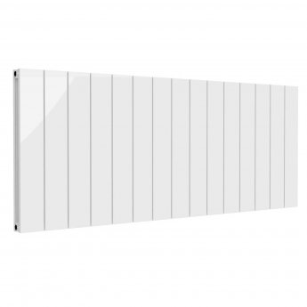 Reina Casina Double Horizontal Aluminium Radiator 600mm H x 1420mm W White