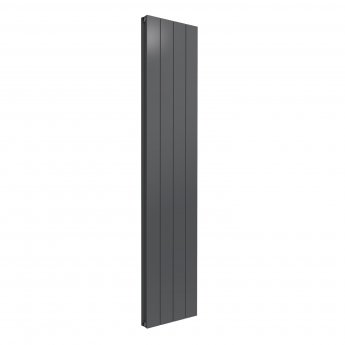 Reina Casina Double Vertical Aluminium Radiator 1800mm H x 375mm W Anthracite | Product Image