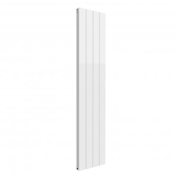 Reina Casina Double Vertical Aluminium Radiator 1800mm H x 375mm W - White