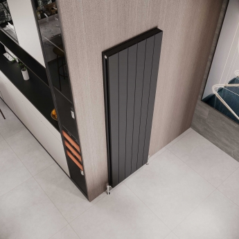 Reina Casina Double Vertical Aluminium Radiator 1800mm H x 565mm W Anthracite