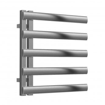 Reina Cavo Designer Heated Towel Rail 530mm H x 500mm W Brushed Stainless Steel