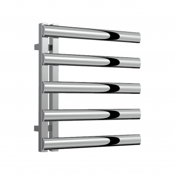 Reina Cavo Designer Heated Towel Rail 530mm H x 500mm W Polished Stainless Steel