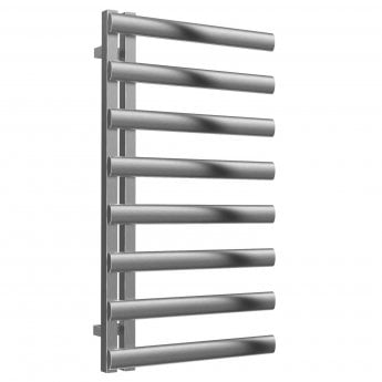 Reina Cavo Designer Heated Towel Rail 880mm H x 500mm W Brushed Stainless Steel