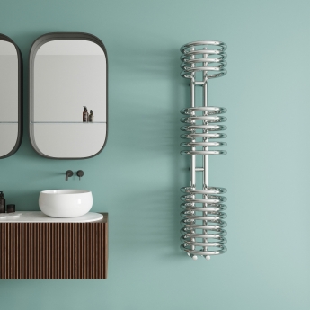 Reina Claro Chrome Designer Heated Towel Rail