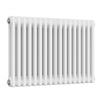 Reina Colona 2 Column Horizontal Radiator 500mm H x 785mm W - White