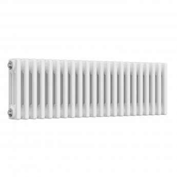 Reina Colona 3 Column Horizontal Radiator 300mm H x 1010mm W - White