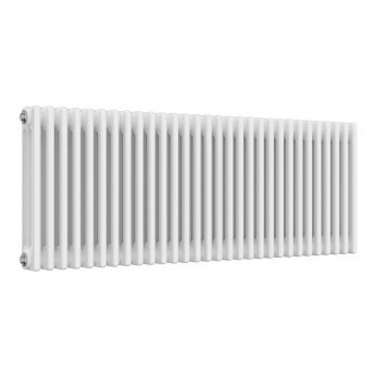 Reina Colona 3 Column Horizontal Radiator 500mm H x 1370mm W - White