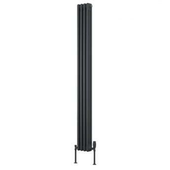 Reina Colona 3 Column Vertical Radiator 1800mm H x 200mm W - Anthracite | Product Image