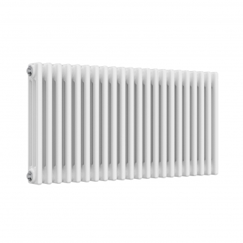 Reina Colona 3 Column Horizontal Radiator 600mm H x 1010mm W - White