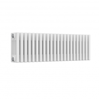 Reina Colona 4 Column Horizontal Radiator 300mm H x 1010mm W - White