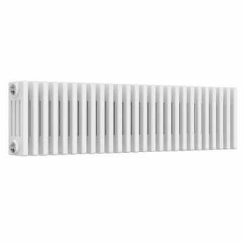 Reina Colona 4 Column Horizontal Radiator 300mm H x 1190mm W - White