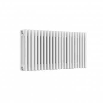 Reina Colona 4 Column Horizontal Radiator 500mm H x 1010mm W - White