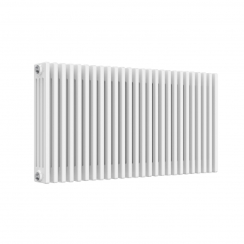 Reina Colona 4 Column Horizontal Radiator 600mm H x 1190mm W - White
