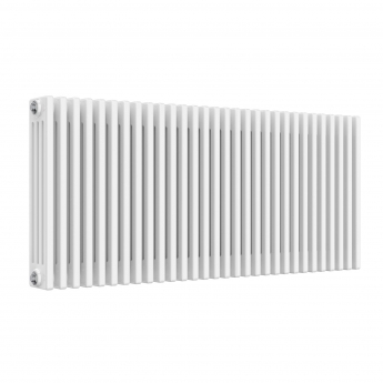 Reina Colona 4 Column Horizontal Radiator 600mm H x 1370mm W - White