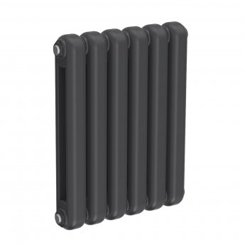 Reina Coneva Horizontal Designer Radiator 550mm H x 440mm W Anthracite