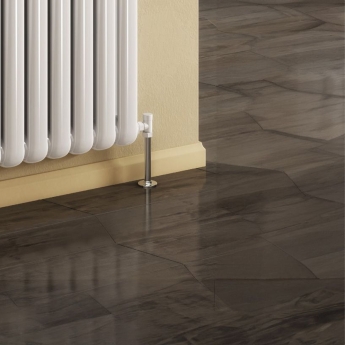 Reina Coneva Horizontal Designer Radiator 550mm H x 580mm W White | Product Image