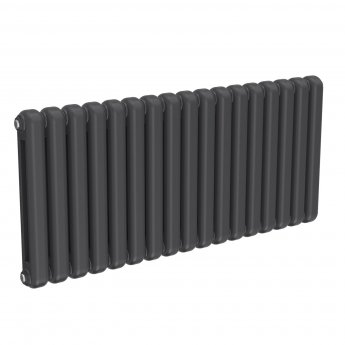 Reina Coneva Horizontal Designer Radiator 550mm H x 1210mm W Anthracite