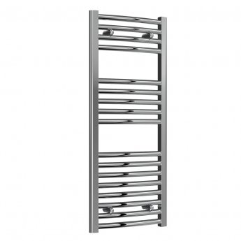 Reina Diva Curved Heated Towel Rail 1000mm H x 400mm W Chrome