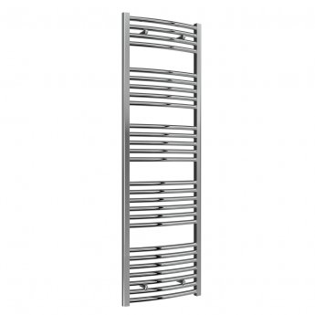 Reina Diva Curved Heated Towel Rail 1600mm H x 500mm W Chrome