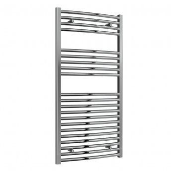 Reina Diva Curved Heated Towel Rail 1200mm H x 600mm W Chrome