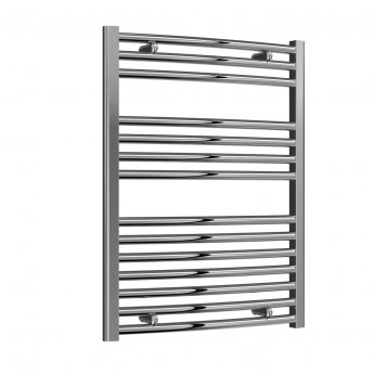 Reina Diva Curved Heated Towel Rail 800mm H x 600mm W Chrome