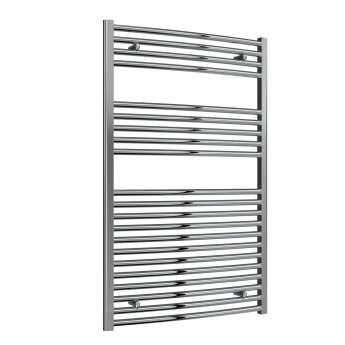Reina Diva Curved Heated Towel Rail 1200mm H x 750mm W Chrome