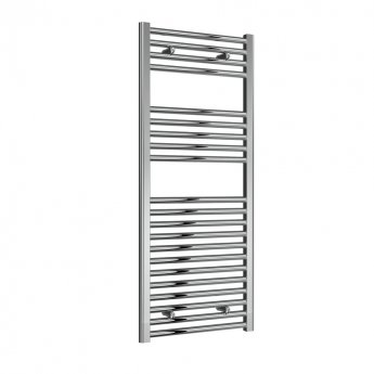 Reina Diva Straight Heated Towel Rail 1200mm H x 500mm W Chrome