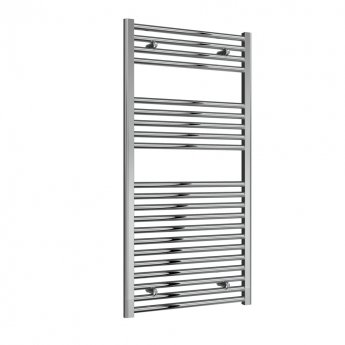 Reina Diva Straight Heated Towel Rail 1200mm H x 600mm W Chrome