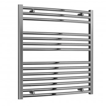 Reina Diva Straight Heated Towel Rail 800mm H x 750mm W Chrome