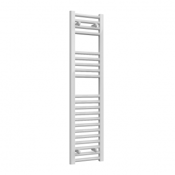 Reina Diva Straight Heated Towel Rail 1200mm H x 300mm W White | Product Image