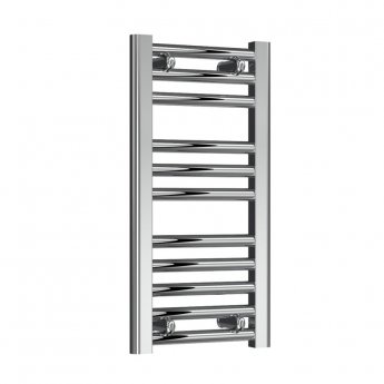 Reina Diva Flat Heated Towel Rail 600mm H x 300mm W Chrome