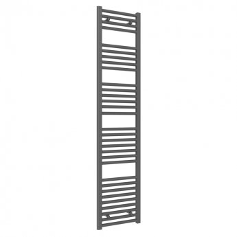 Reina Diva Flat Heated Towel Rail 1800mm H x 400mm W Anthracite