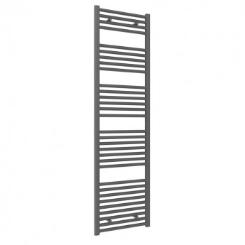 Reina Diva Flat Heated Towel Rail 1800mm H x 500mm W Anthracite | Product Image