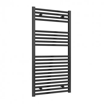 Reina Diva Flat Heated Towel Rail 1200mm H x 600mm W Matt Black